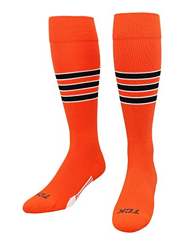 Image of Baseball & Softball Socks | USA Made Dugout Series Striped | Over the Calf | Sizing for Youth Boys, Girls, Men, & Women's
