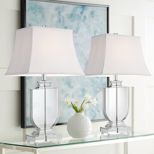 Juego de 2 lámparas de mesa cristal de 26.25 pulgadas