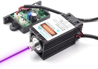 Adjustable focus 405nm -500 Violet/Purple Blue Laser Diode Dot Module 12VDC w/TTL Good Cooling