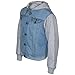 A2Z Kids Boys Denim Light Blue Jacket Fleece Sleeves & Hood Fashion Jacket Coat 2-13