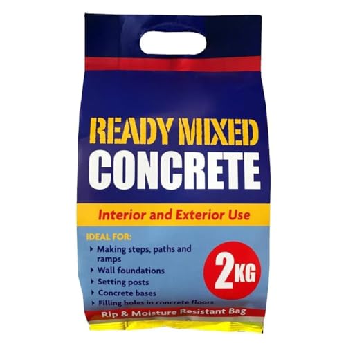 Hi-Performance Cement Ready Mixed Concrete Quick Set Mortar Bag 2kg (Ready Mixed Concrete, 1 Bag)