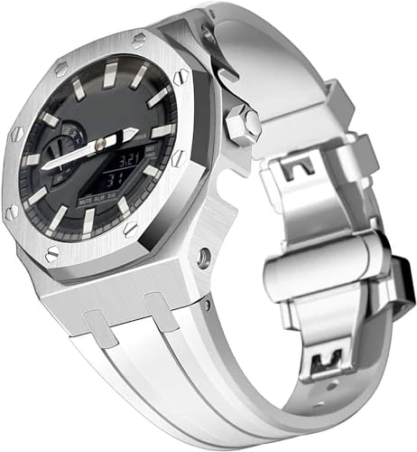 Bracelet pour homme en silicone GA2100 avec boucle en métal et boîtier antichoc en acier