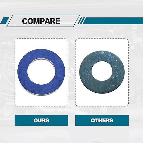 Image of 24PCS 12mm Aluminum Seals, Oil Drain Plug Gasket, Crush Washer Seals, Compatible with Toyota Lexus Scion, OEM: 90430-12031 90430-12028 095-156 65394