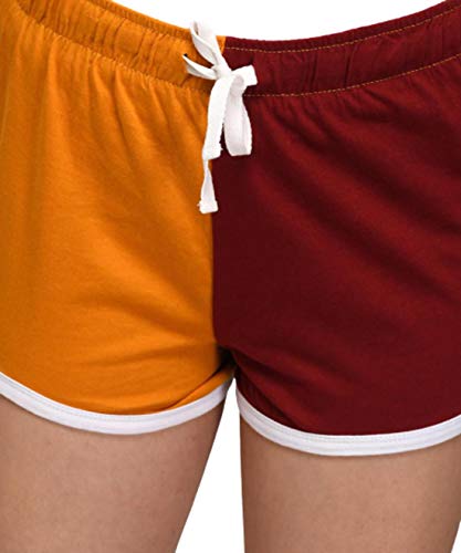 Image of KOTTY Women's Night Shorts(LightPinkBlue&YellowMaroon,28)