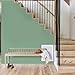 Biyoee Sage Green Peel and Stick Wallpaper 15.7”x 118” Matte Green Self-Adhesive Removable Contact Paper Solid Color Waterproof Vinyl Roll for Cabinets Furniture Renovation Bedroom Wall Covering