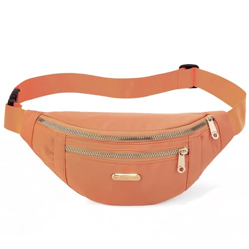 Fanny Pack Crossbody Bags for Women, Cross Body Purse Waist Pack for Running Sports Travel Hiking - Orange