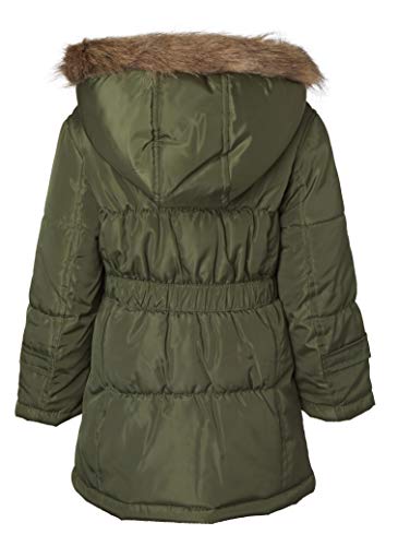 Sportoli Girls Fashion Winter Puffer Jacket Coat with Sherpa Lined Fur Trim Hood3