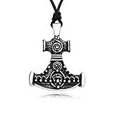 Dan's Jewelers Mystical Thor Hammer Necklace Pendant, Fine Pewter Jewelry