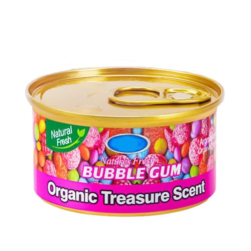 Image of Car Air Freshener Can 45gm.| Long-Lasting Solid Gel Fragrance for Car, Office & Home | Compact Cupholder Fit | Odor Eliminator & Refreshing Aroma for Fresh Drive Experience (Bubble Gum)