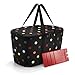 reisenthel coolerbag mit Kühlakku - isolierte Kühltasche, faltbar, robust, mit Reißverschluss - 44,5 x 24,5 x 25 cm, Volumen: 20l - Exklusives Set, dots (7009)