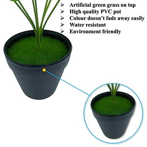 "Bring Life to Your Space with Stylish Tdas Artificial Plants in Pots - Perfect Home Decor Items for Indoor and Outdoor - Set of 2 (Design5) - 33 cm" "Bring Life to Your Space with Stylish Tdas Artificial Plants in Pots - Perfect Home Decor Items for Indoor and Outdoor - Set of 2 (Design5) - 33 cm"