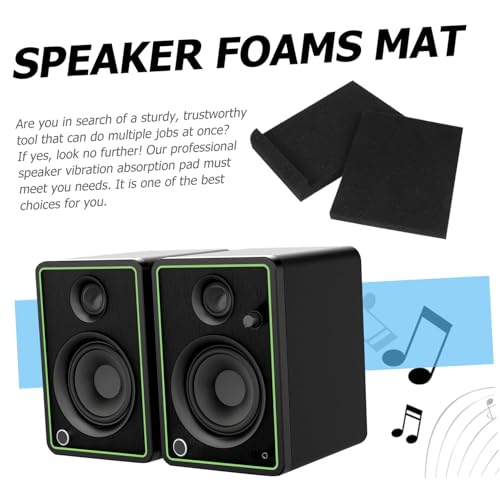 4 piezas de almohadillas de espuma aislantes para altavoces, foam acústico para separación y absorción de sonido miniatura 6