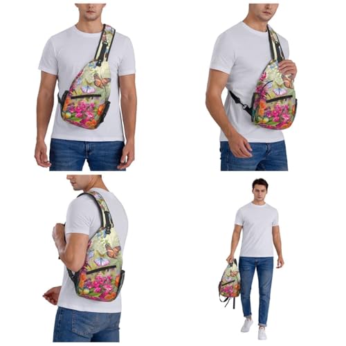 Bolso Cruzado Deportivo para Hombres y Mujeres Negro miniatura 7