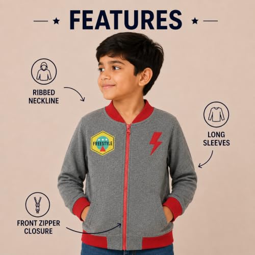 Image of The Mom Store Winter Jackets for Kids | Cute Sweatshirt and Cool Hoodies for Baby Boy and Baby Girls | with Zippers | Hoodie Cap