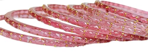 Image of JPS Plain and Glossy Finished Raindrop Glass Bangles Set for Women & Girls | Traditional Ethnic Chudi for Wedding, Party & Regular- Set of 12 Pcs of One Colour | Wedding Special