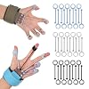 wefaner Finger Strengthener Band Exerciser Trainer ,Finger Resistance Band for Hand Grip Strength Forearm Stretching Rehabilitation Fitness Assist for Arthritis, Carpal Tunnel for Muscle Building and Injury Recovery.