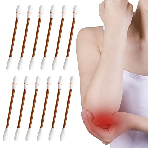 50 Pcs Cotton Iodine Swabs Individually Wrapped – Disposable Iodophor Swabsticks Medical Sanitary First Aid Kit Emergency Care Safety for Adult Kids