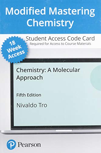 Chemistry: A Molecular Approach -- Modified Mastering Chemistry with Pearson eText Access Code