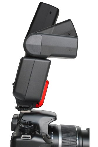 Bower  Digital Autofocus Power Zoom Flash for Canon EOS 7D, 5D, 60D, 50D, Rebel T3, T3i, T2i, T1i, XS Digital SLR Cameras - Thumbnail 2