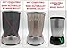 Blendin 16 Ounce Tall Cup with Stay Fresh Jar Lid with Gasket, Compatible with Original Magic Bullet Blender Juicer 250W MB-1001, MB-1001B, MBR-1101, MBR-1701, MBR-1702, MBR-0301-16oz Cup (2 Pack)