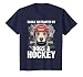 Easily Distracted By Dogs and Hockey Funny Dog Owner T-Shirt, Youth, Navy Blue, Large
