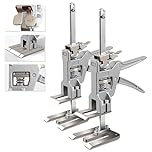 2 Pack Full Metal Labor Saving Arm Jack, Multi-Function Height Adjustment Lifting Device, Two-Speed Descent Mod, Lifter Cabinet Jack for Installing Cabinets, Doors, Windows, Furniture 880LB/400KG