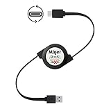 Miger (3Ft/0.8 Meters) Type-C Adapter with Sync and Retractable Cable Chargers for Apple MacBook 12