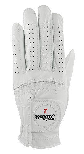 Titleist Perma-Soft Men's Cadet LH Pearl Gloves, Medium - Large, White, Left Hand