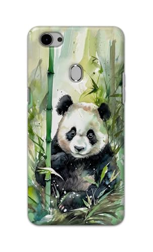 Image of Printed Hard Back Cover for Oppo F7 Back Cover (Panda -J1) -190724(EA)