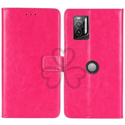 TienJueShi Rosa Book Stand Retro Flip Leather Protector Phone Wallet Gel Cover Etui TPU Silicone Case For Crosscall Stellar M6 C