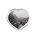 Snowscene Eaves Photography Mirror Heart Portable Hand Pocket Makeup