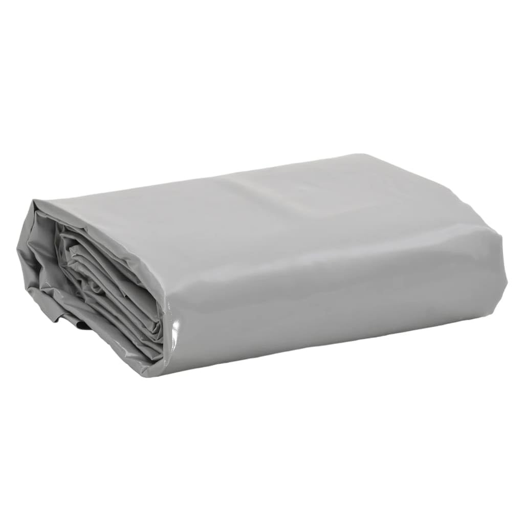 vidaXL Bâche, Couverture de Toit Résistante aux UV, Bâche de Protection pour Meuble de Jardin Remorque Voiture Extérieur, Gris 3x5 m 650 g/m²