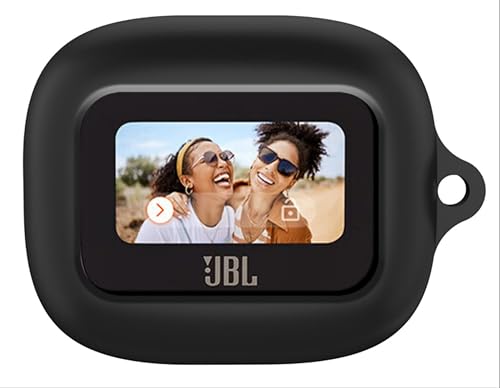 GIOPUEY Hülle Kompatibel mit Live Buds 3/JBL Live Flex 3/Live Beam 3, Silikon Stoßfeste Schutzhülle, Ultradünn Case Cover, Kein Geruch, Hülle Silikon - Schwarz