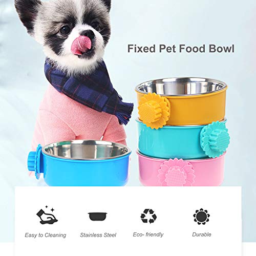 Festnight Tigela de Comida para Animais de Estimação fixa Tigela de Água para Cães Tigela de Água pa