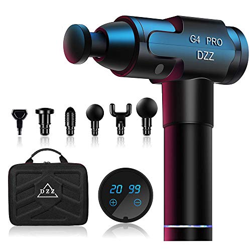DZZ Massage Gun Percussion Handheld Electric Muscle Massager Professional Electric Body Massager & Featuring Quiet Glide Technology Portable Super Quiet Brushless Motor