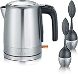 Severin WK 9477 Wasserkocher, 125-Jahre Jubiläums-Edition mit 2 Teeeiern