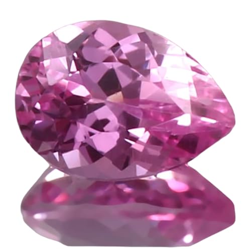 Pierre gemme saphir rose facetté de qualité supérieure