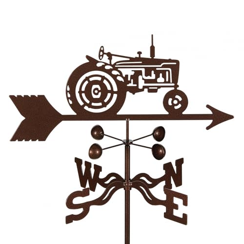 EZ Vane Classic 1940's Farm Tractor Weathervane — Post Mount,