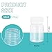 UMETASS 1.7oz/50ml Squeeze Bottles Wide Mouth Plastic Bottles with Lids, Graduated Food Grade PP Sample Containers for Water Sample Lab Reagent Pill Liquid Medicine Storage (Clear, 4 Pcs)