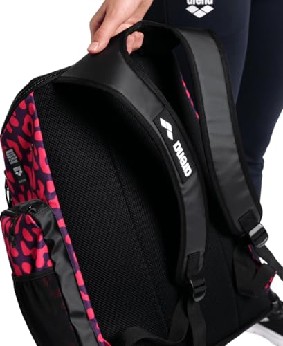 Image of ARENA Spiky III Backpack 45 Swimming Athlete Sports Gym Rucksack Large Training Gear Equipment Swim Bag for Men and Women, 45 Liters, Violet /Geranium