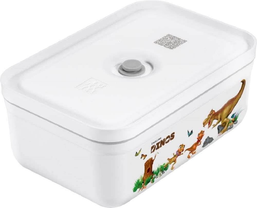 Zwilling Fresh & Save vakumlu yemek kutusu, dinozor çantası, gıda ve sandviçler için, çok renkli, tek renkli