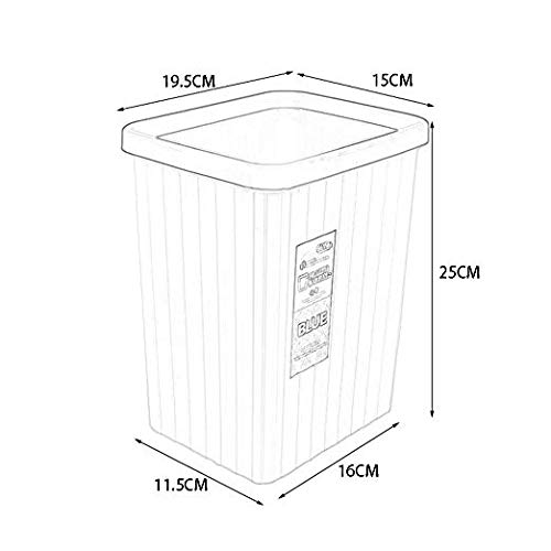 Poubelle cuisine 12L et corbeille salle de bain lot de 4 de maison