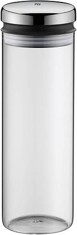 WMF Cam Saklama Kabı, 1,5 L, 28,5 cm, Kapaklı Cam Kavanoz, Geniş Dolum Ağızlı, Kahve Çekirdeği, Öğütülmüş Kahve ve Müsli İçin