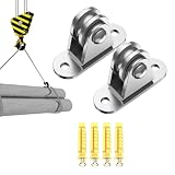 Flaschenzugsystem für Garage - Robuster Geräuschloser Spanner | Tragkraft 80 Kg Edelstahl Flaschenzug,Für DIY Projekt Heimfitness Decken- und Wandmontage Kajakhebezug Kletterausrüstung