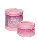 Jj Cole Clear Storage Bin Set Pink