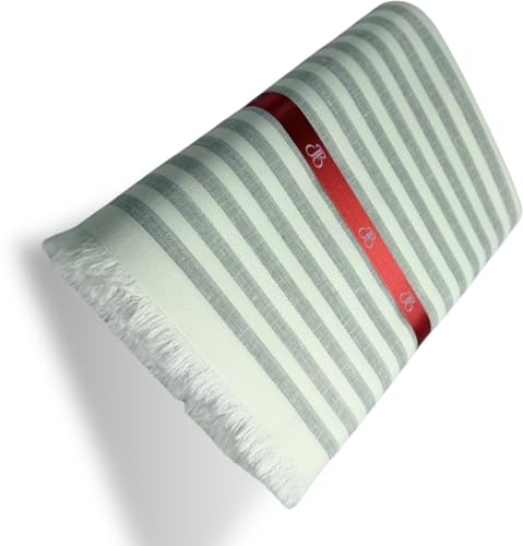 Image of JHABAK'S Unstitched Striped Shirt Fabric for Men - Cotton Linen Blend Lining Material - Shirt and Kurta Piece Cloth