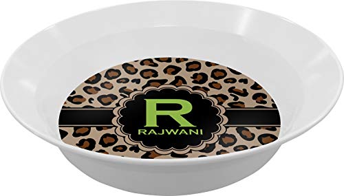 Personalized Granite Leopard Melamine Bowl - 12 oz