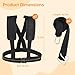 2-Pack Exercise Sled Harness, Resistance Training Rope Kit for Football & Running, Adjustable Padded Shoulder Strap, Tire Pulling Fitness Equipment