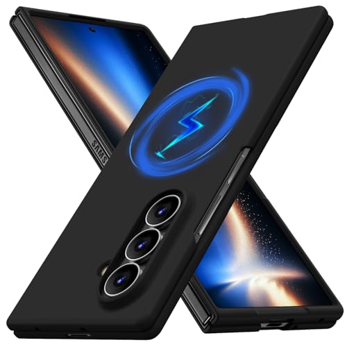 JUMGPYICM Galaxy Z Fold7 �Ή� �P�[�X �}�O�l�b�g���� �ϏՌ� ���C�J�o�[ ���� PC ���^ �y�� ���C�����X�[�d �M�����N�V�[Z �t�H�[���h7 5G �Ή� �X�}�z�P�[�X �n�[�h ������� ���ςȂ� ��G��ǂ� �V���v�� �ϋv �l