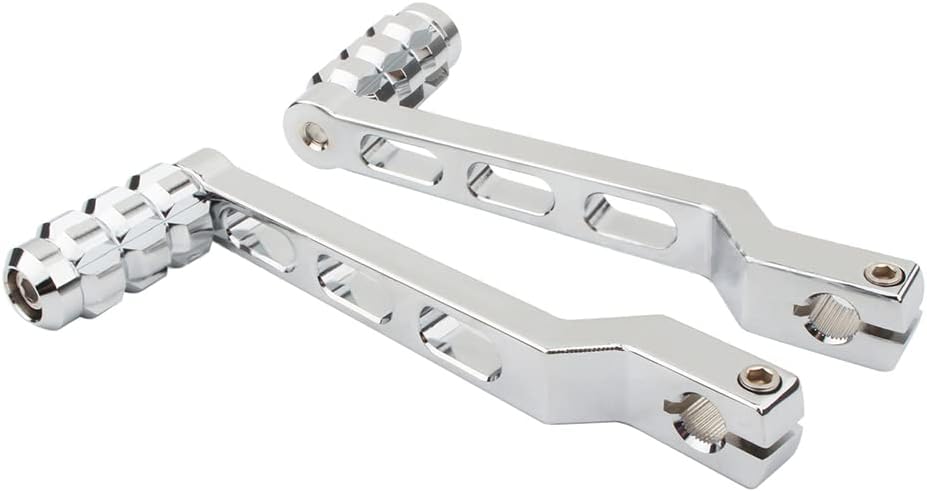 Motorcycle Shift Lever Heel Toe Gear Shifter Shift Lever, 2 PCS Chrome Compatible with Harley-Davidson FL Softail 1986-2017, Touring 1988-later, Trike Models 2008-later, Chrome